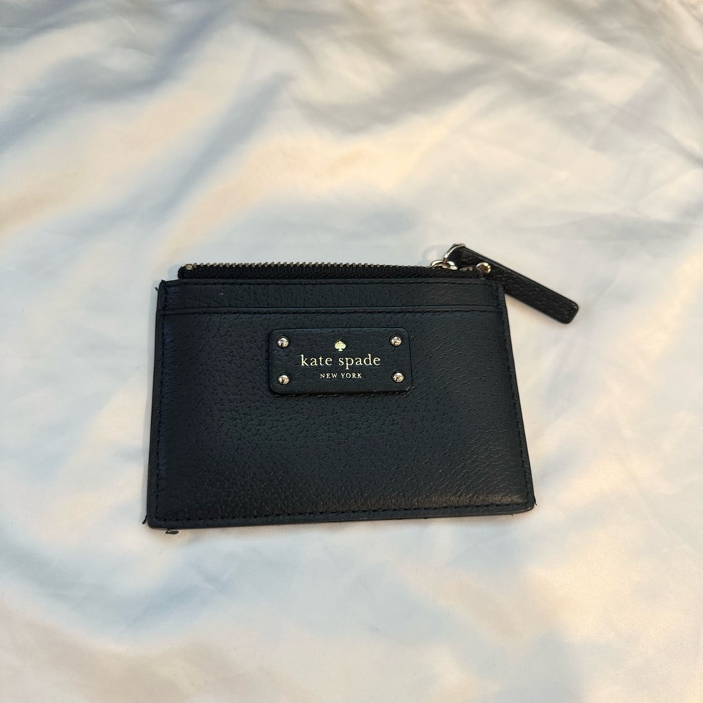 Kate Spade Black Zip Card Wallet